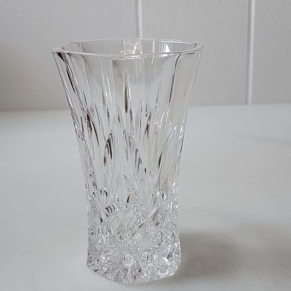 Vintage Led Cut‎ Crystal Bud Vase 5x3 Inch - Picture 9 of 16
